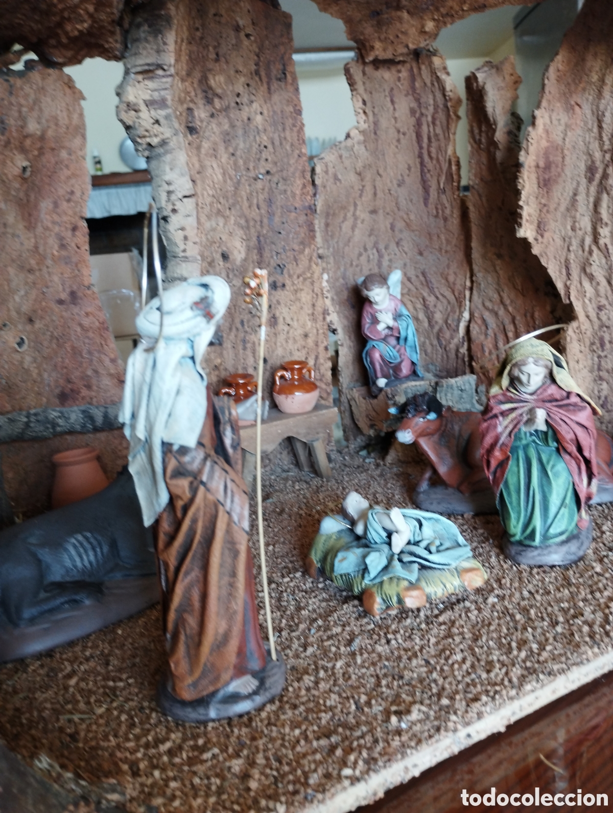 Figuras de Bel&eacute;n: Nacimiento lienzado de 17cm - Foto 3