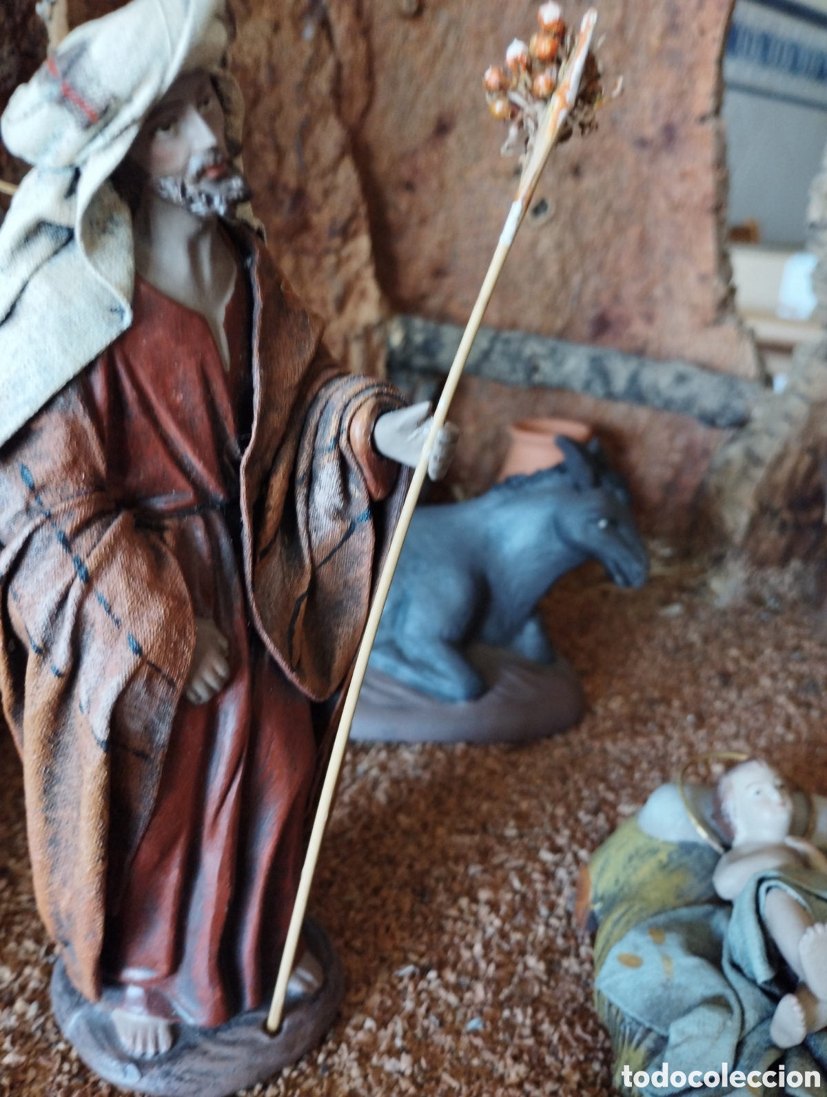 Figuras de Bel&eacute;n: Nacimiento lienzado de 17cm - Foto 5