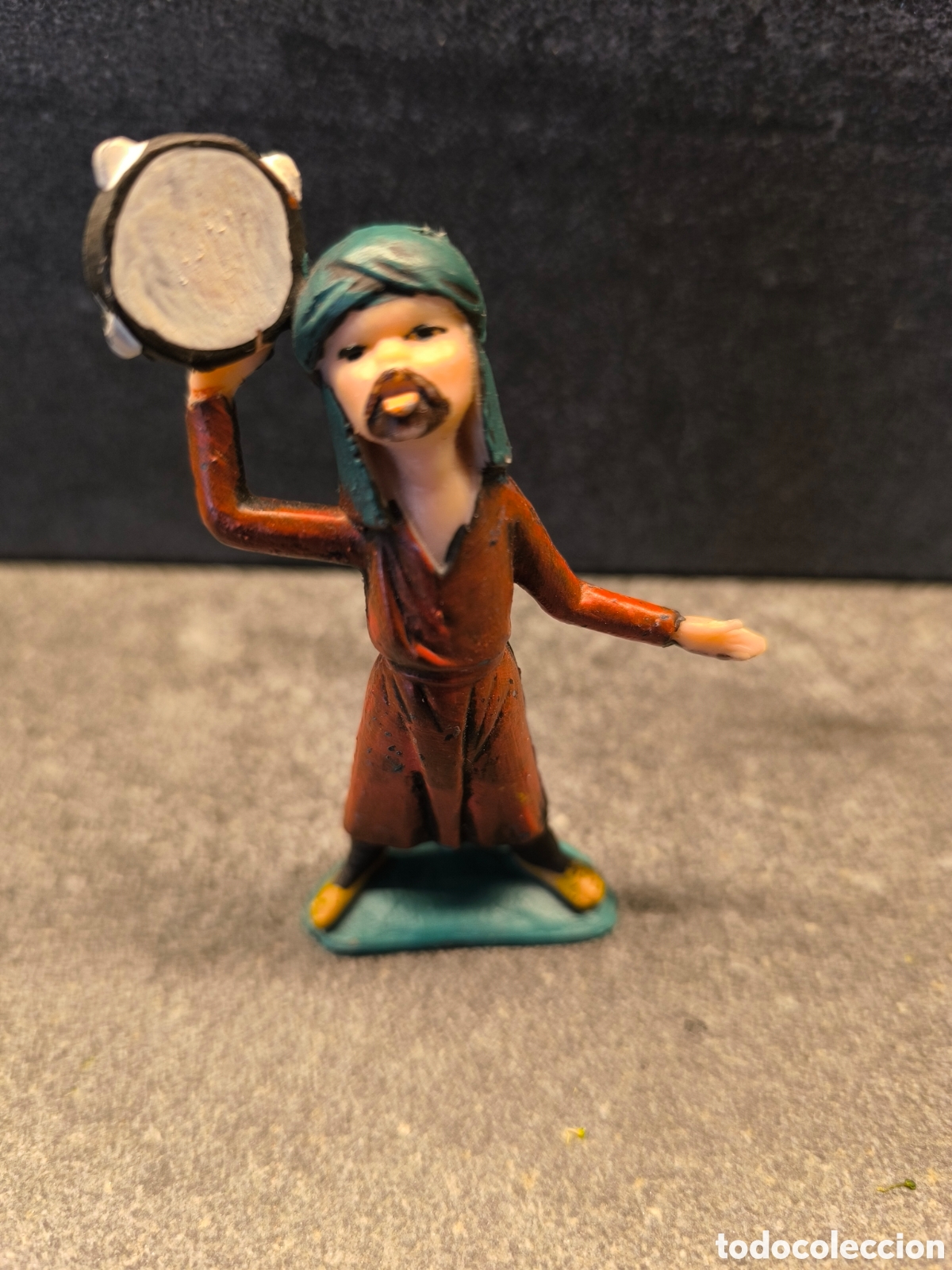 Figuras de Pres&eacute;pios: Bel&eacute;n nacimiento pesebre mirete pastor 8cm