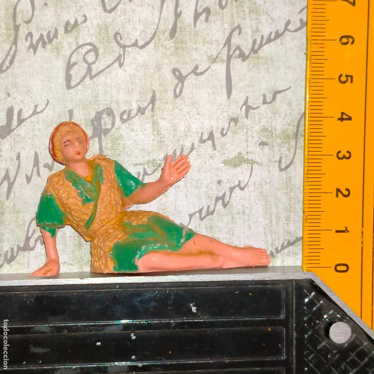 Figurines pour Cr&egrave;ches de No&euml;l: antigua figura de portal de belen nacimiento plastico duro