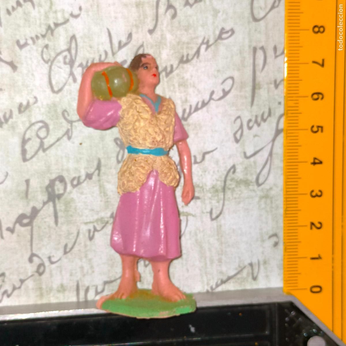 Figurines pour Cr&egrave;ches de No&euml;l: antigua figura de portal de belen nacimiento plastico duro