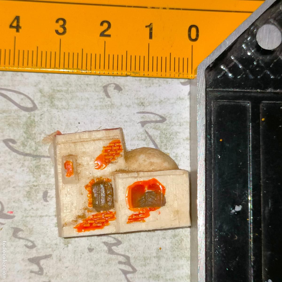 Figurines pour Cr&egrave;ches de No&euml;l: antigua figura de portal de belen nacimiento plastico duro