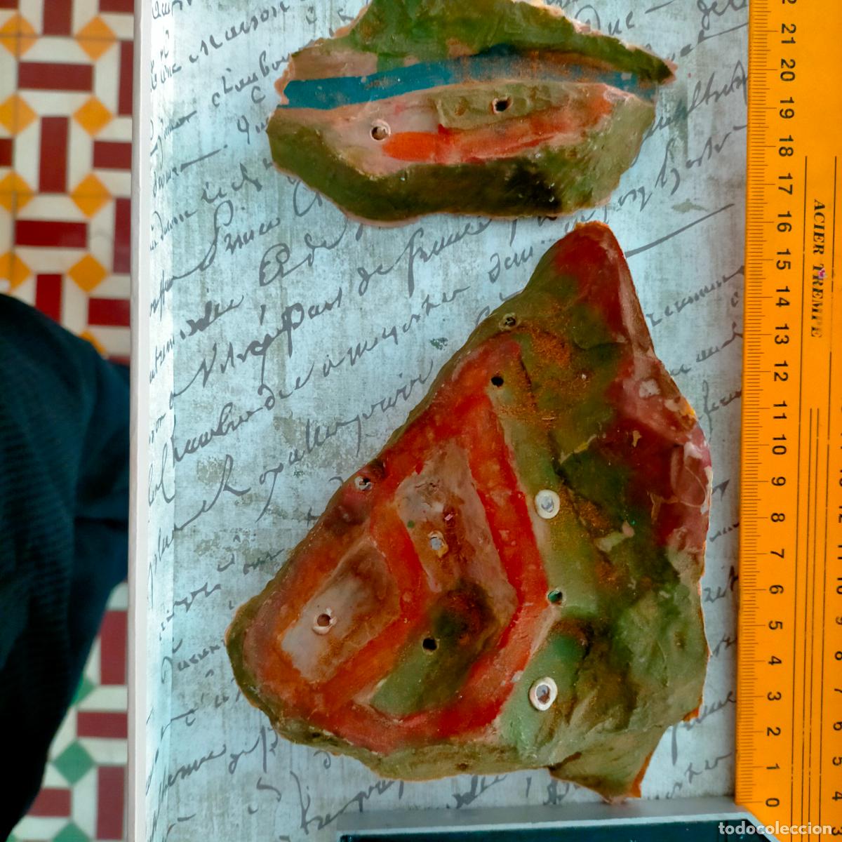 Figuren f&uuml;r Weihnachtskrippen: antigua figura de portal de belen nacimiento plastico duro