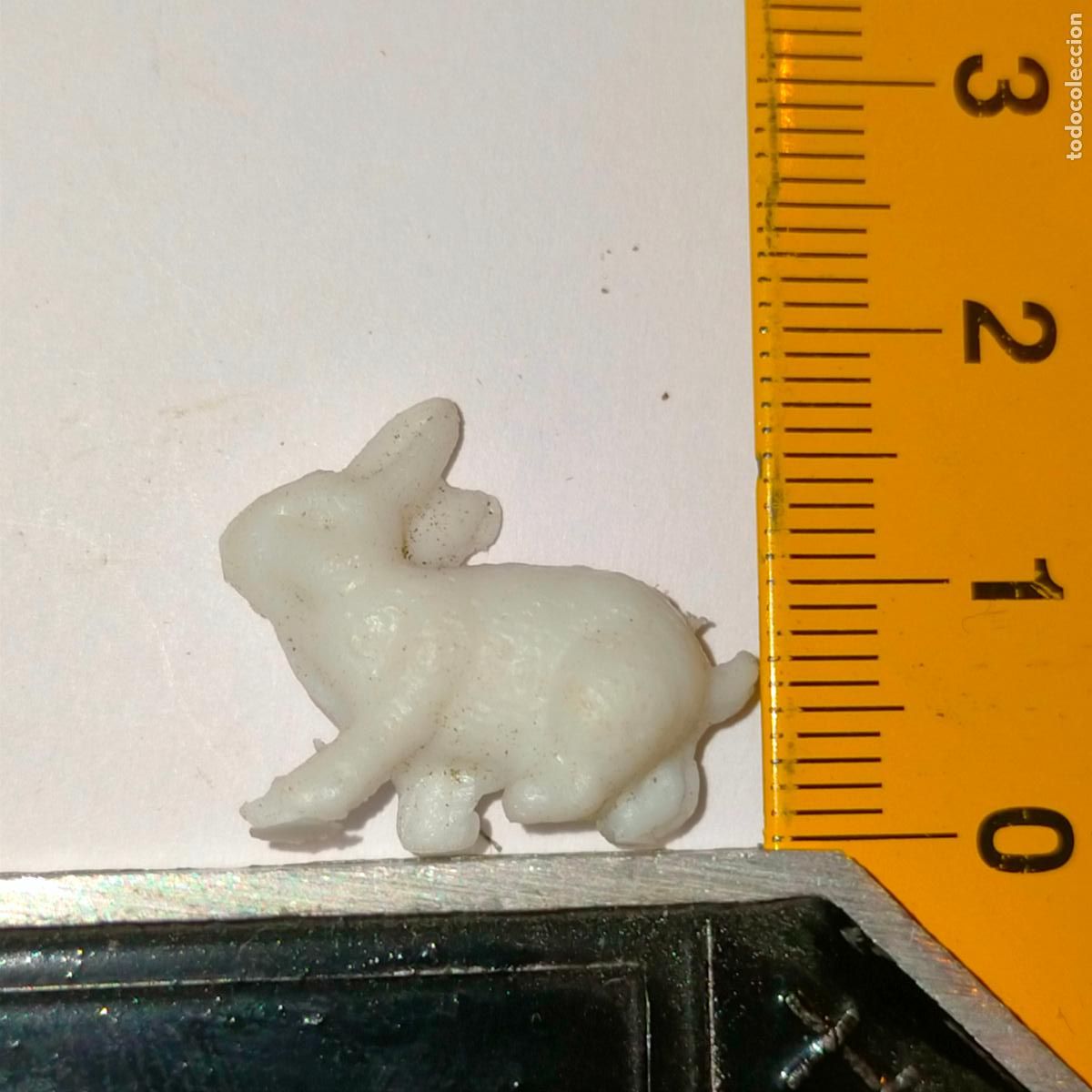 Figuras de Bel&eacute;n: antigua figura portal de belen plastico duro para nacimiento decoracion navide&ntilde;a CONEJO