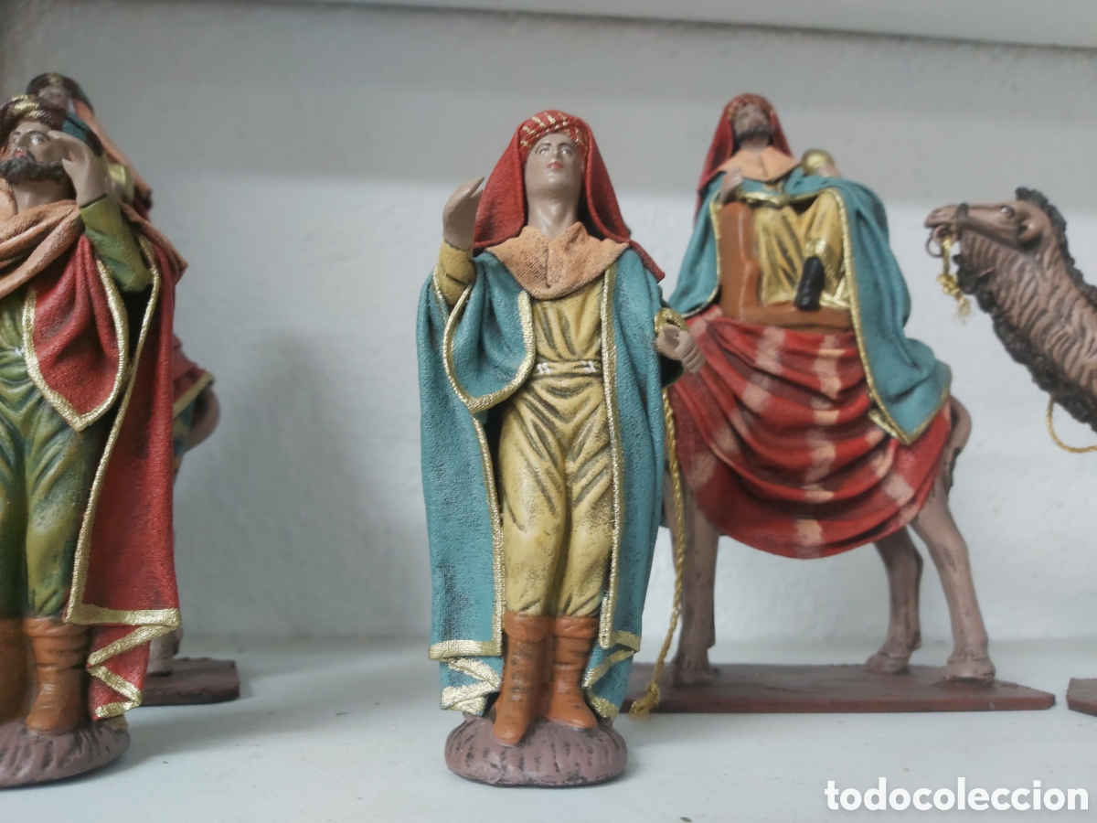 Figuras de Bel&eacute;n: Reyes a camello y pajes. - Foto 4