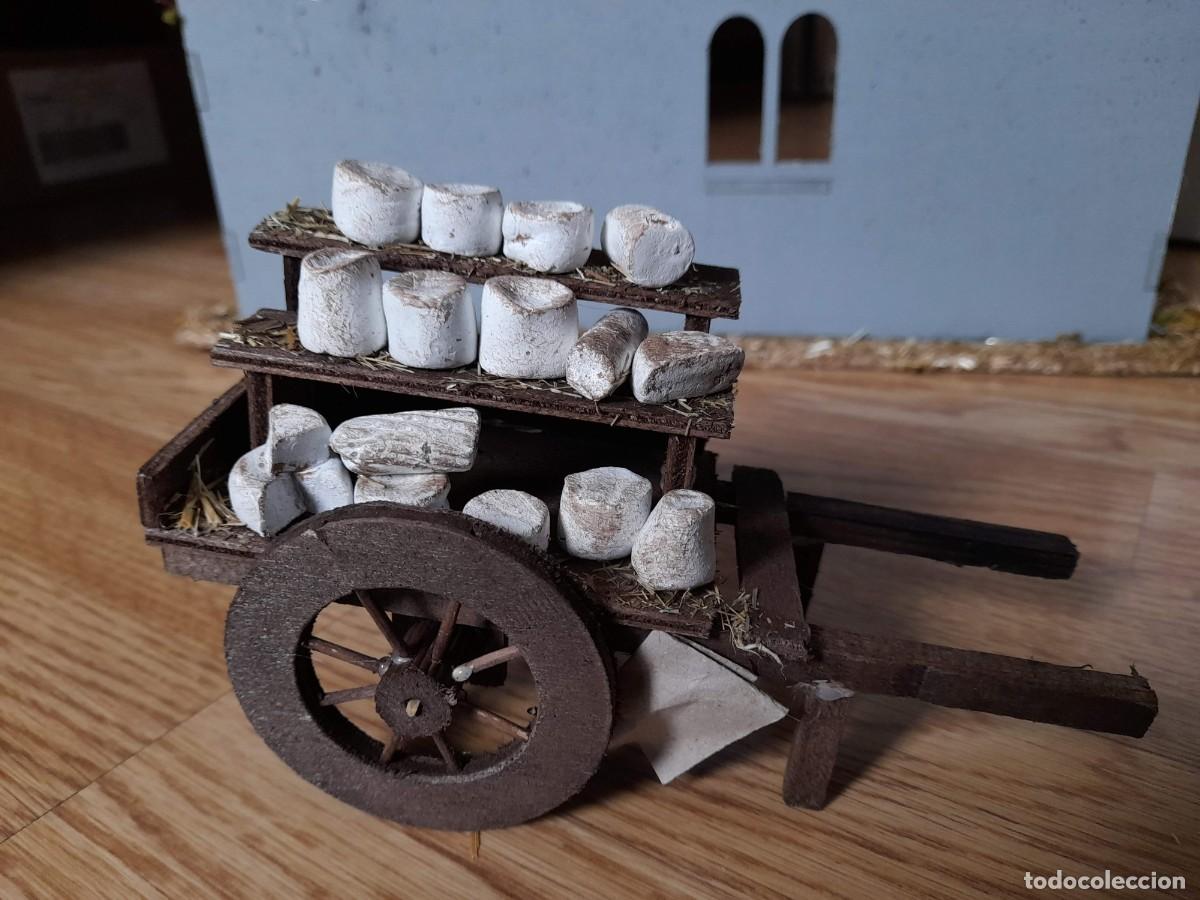 Figuras de Bel&eacute;n: Carro para Bel&eacute;n con quesos de barro - Foto 2