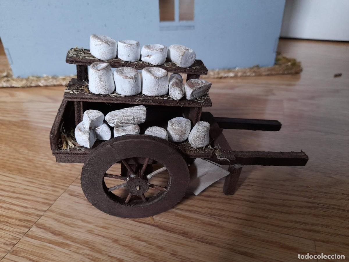 Figuras de Bel&eacute;n: Carro para Bel&eacute;n con quesos de barro - Foto 1