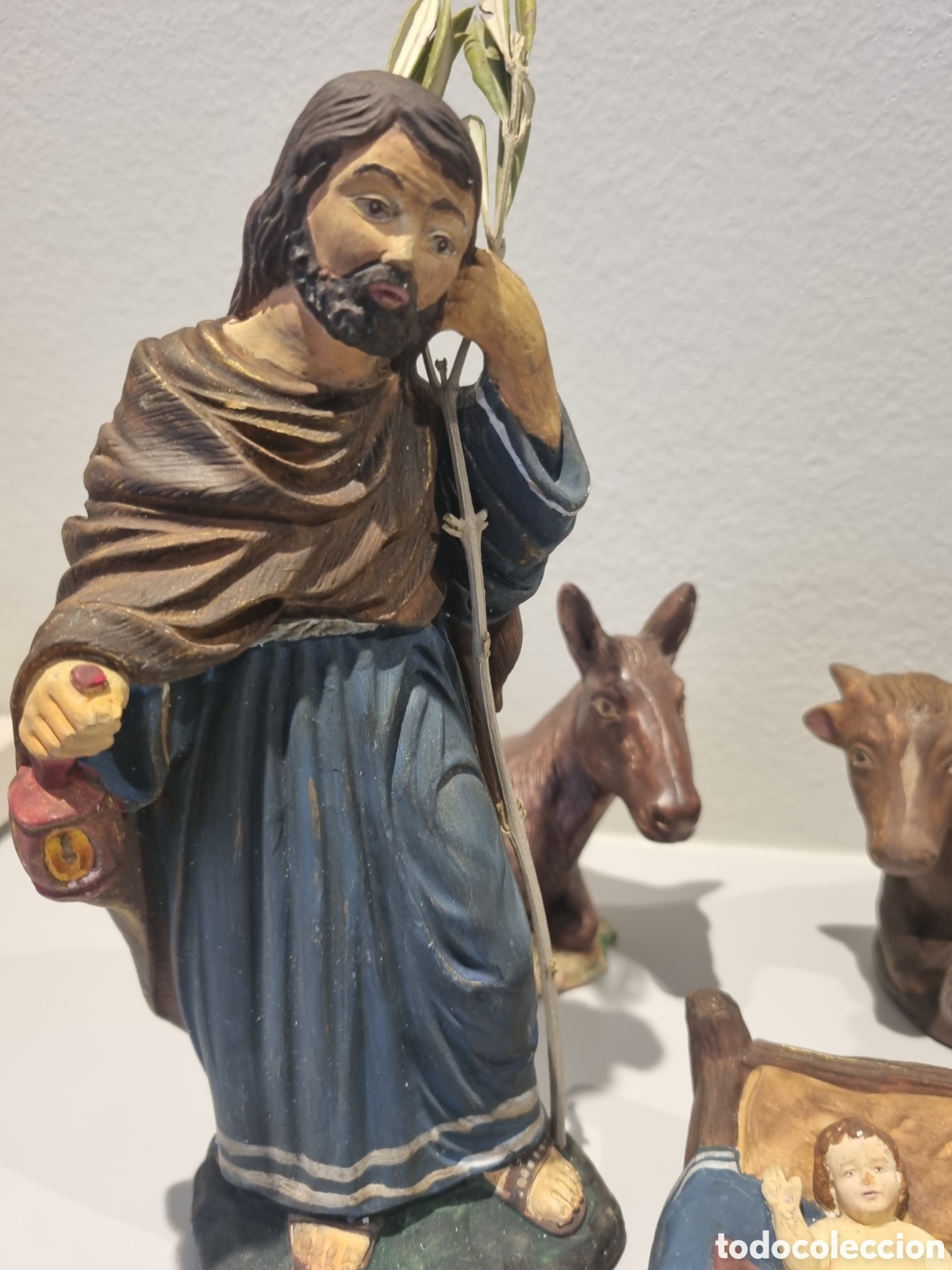 Figuras de Bel&eacute;n: Bel&eacute;n pintado en yeso - Foto 2