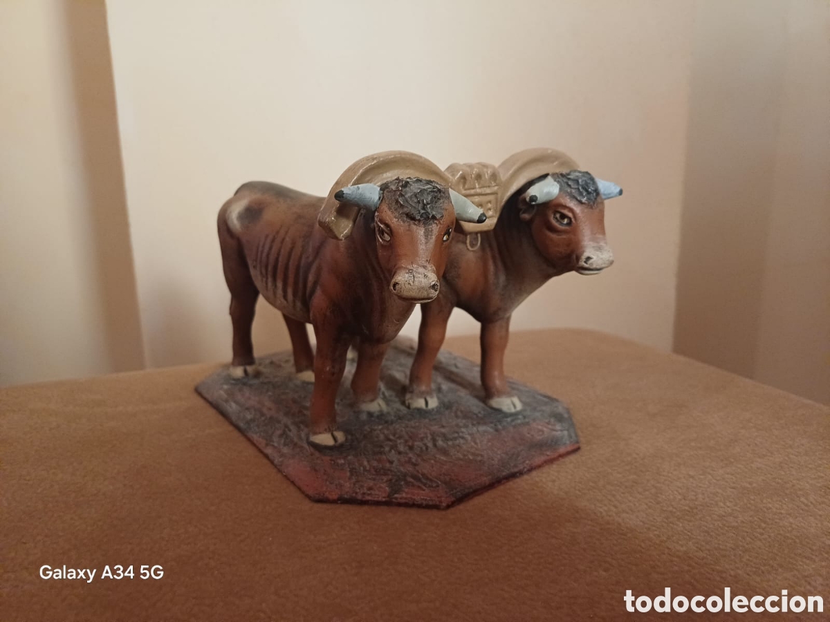 Figuras de Bel&eacute;n: FIGURA DE BUEYES ARANDO - Foto 1
