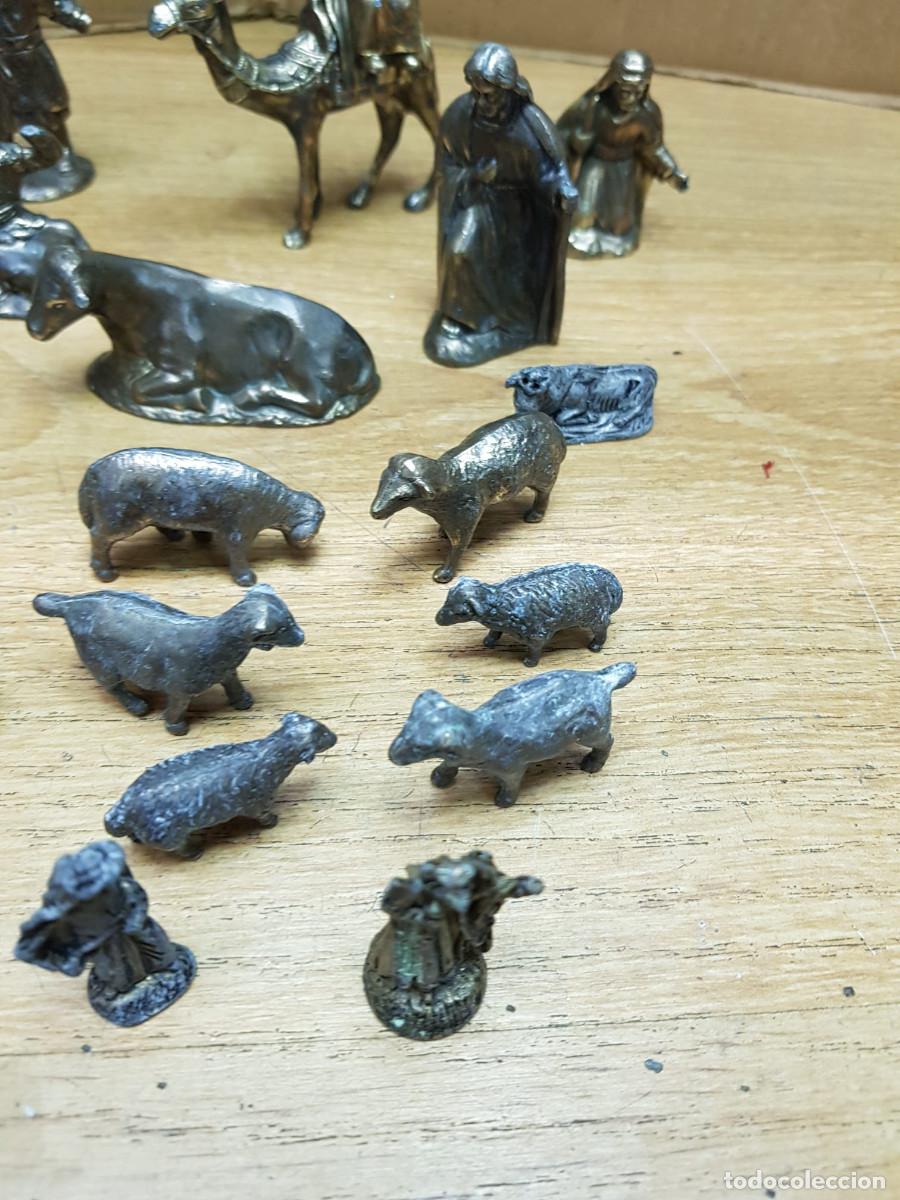 Figuras de Bel&eacute;n: LOTE DE 29 FIGURAS DE BRONCE - Foto 4