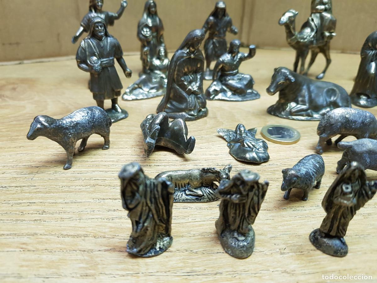 Figuras de Bel&eacute;n: LOTE DE 29 FIGURAS DE BRONCE - Foto 9