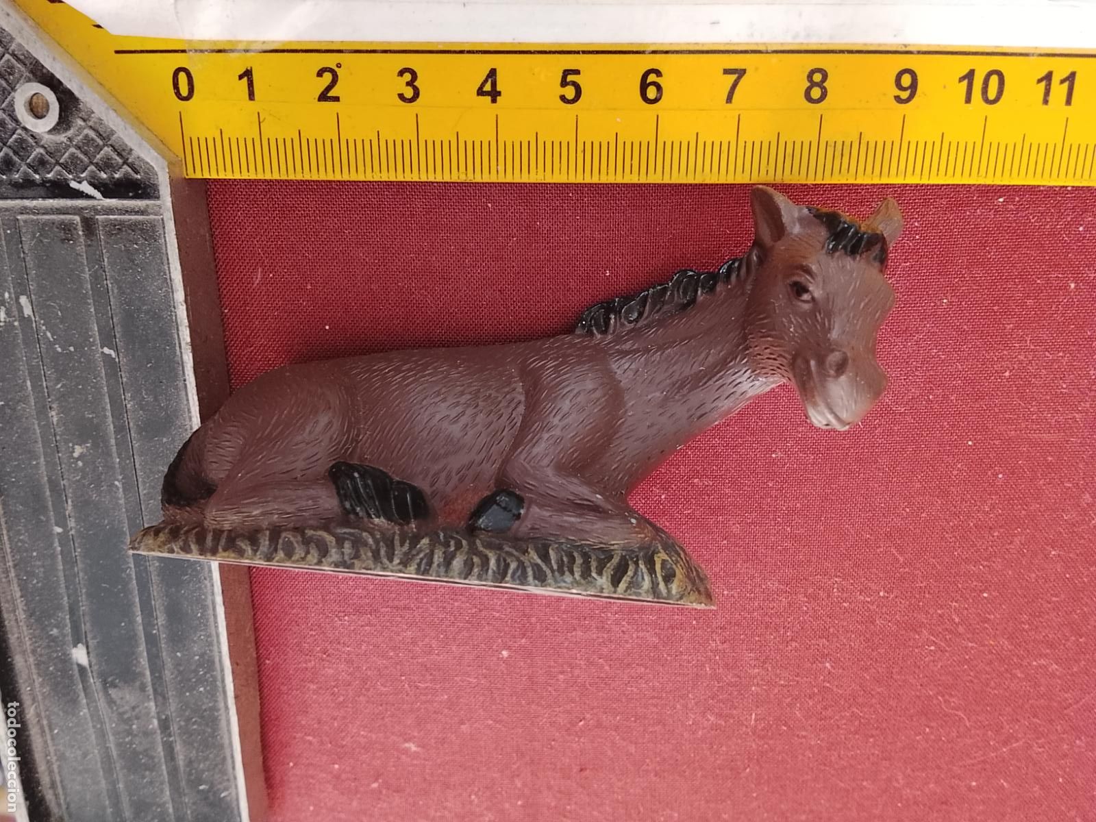 Figuras de Bel&eacute;n: figura de portal de belen O NACIMIENTO NAVIDAD antigua plastico duro