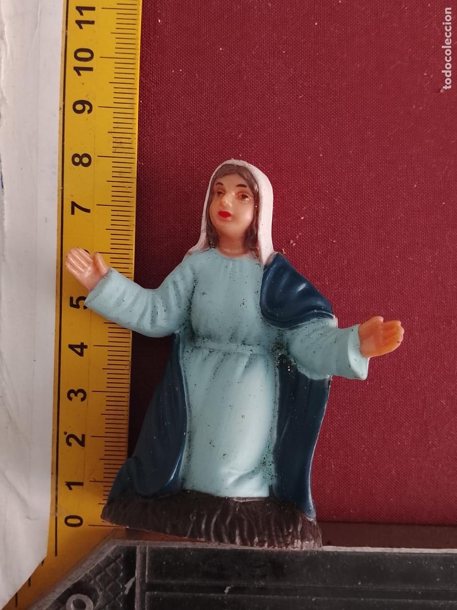 Figuras de Bel&eacute;n: figura de portal de belen O NACIMIENTO NAVIDAD antigua plastico duro