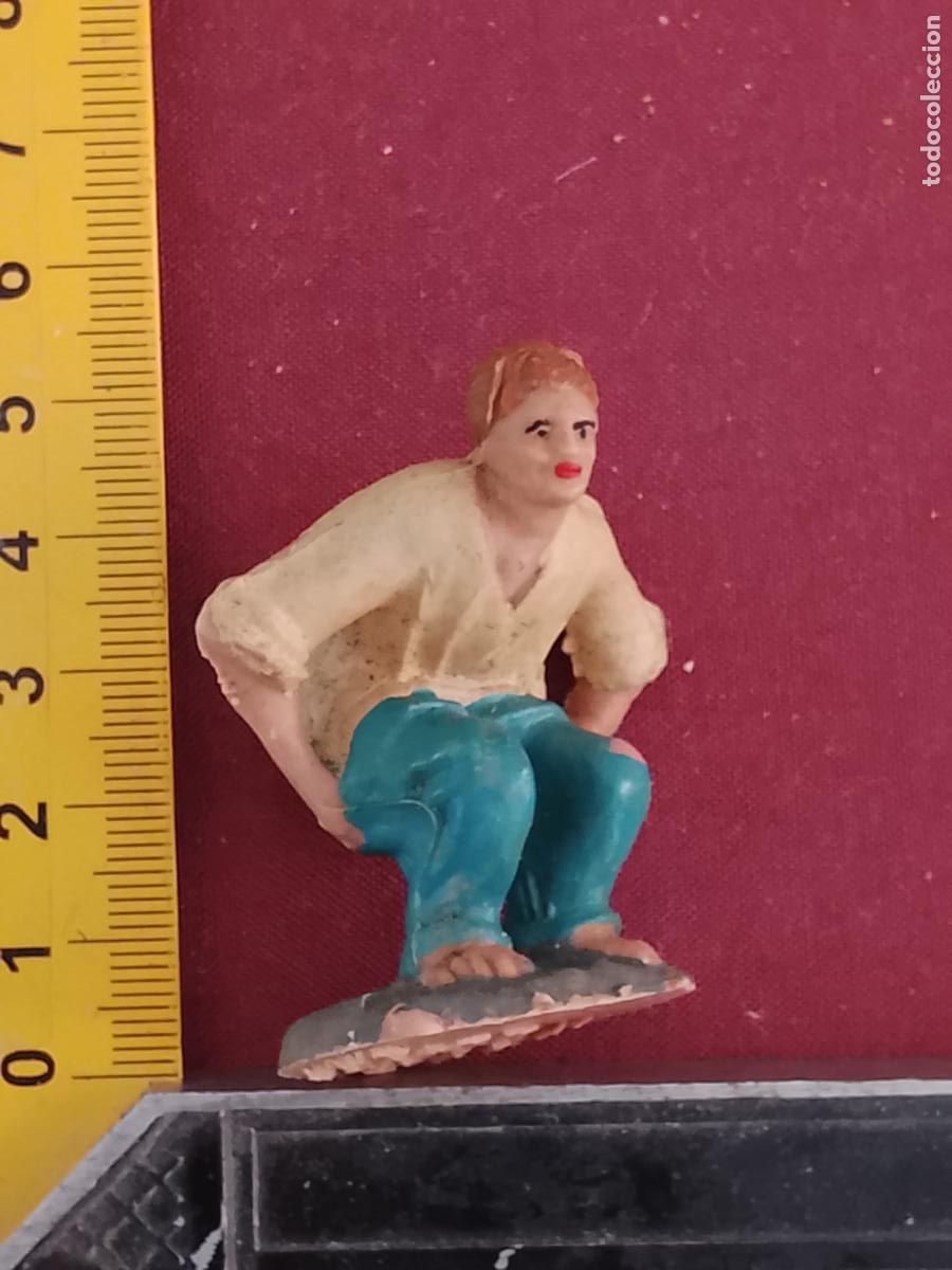 Figuren f&uuml;r Weihnachtskrippen: figura de portal de belen O NACIMIENTO NAVIDAD antigua plastico duro