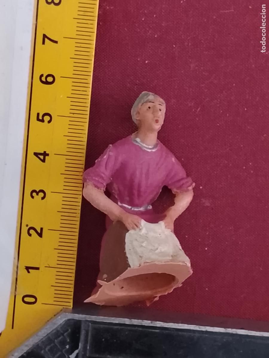 Figuren f&uuml;r Weihnachtskrippen: figura de portal de belen O NACIMIENTO NAVIDAD antigua plastico duro