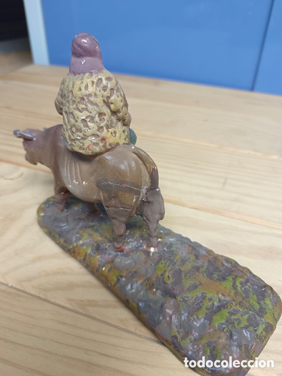 Figuras de Bel&eacute;n: Pastor con buey Olot - Foto 4