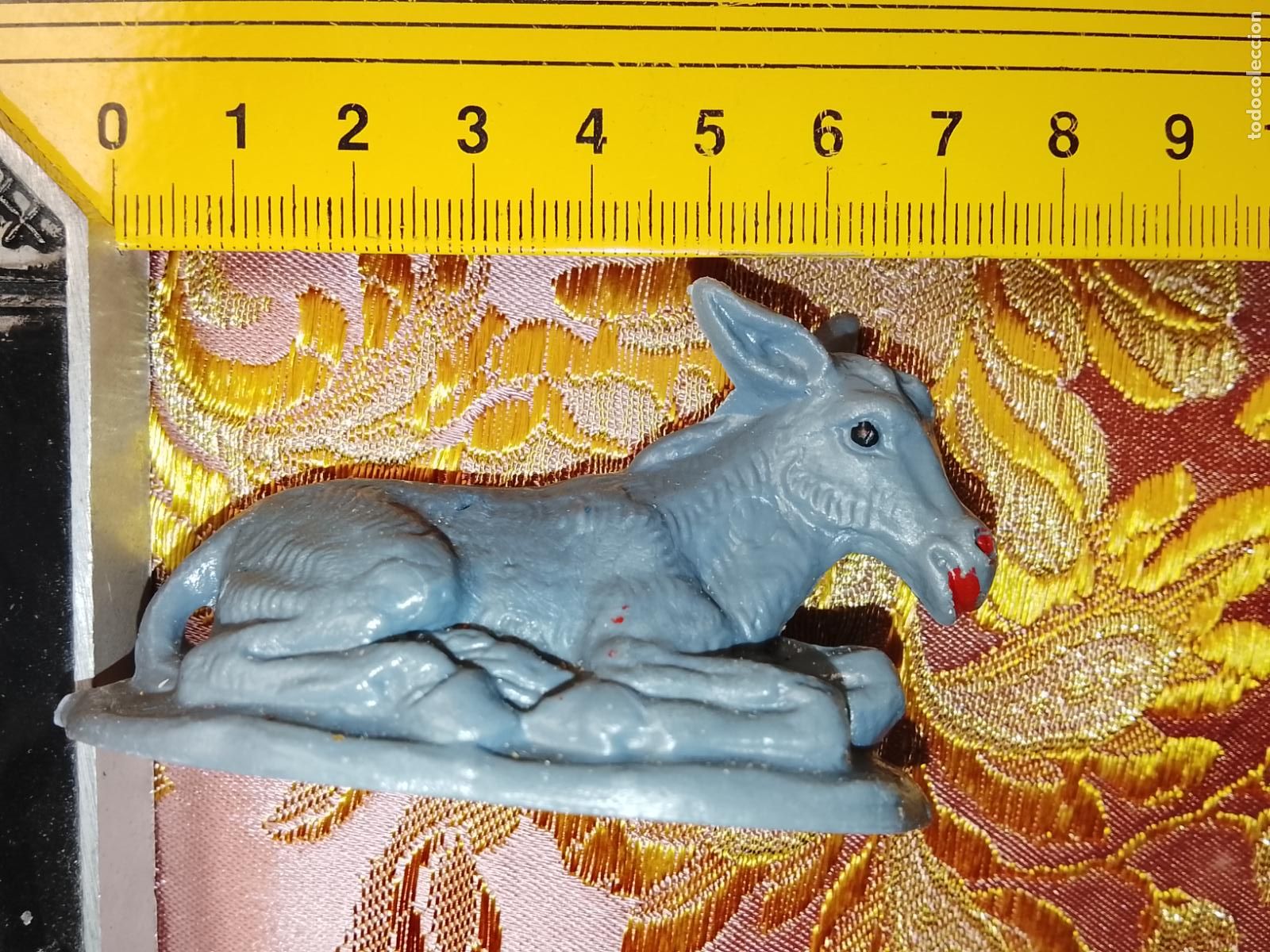 Statuine di Presepe: Figura para portal de Bel&eacute;n antigua pl&aacute;stico duro