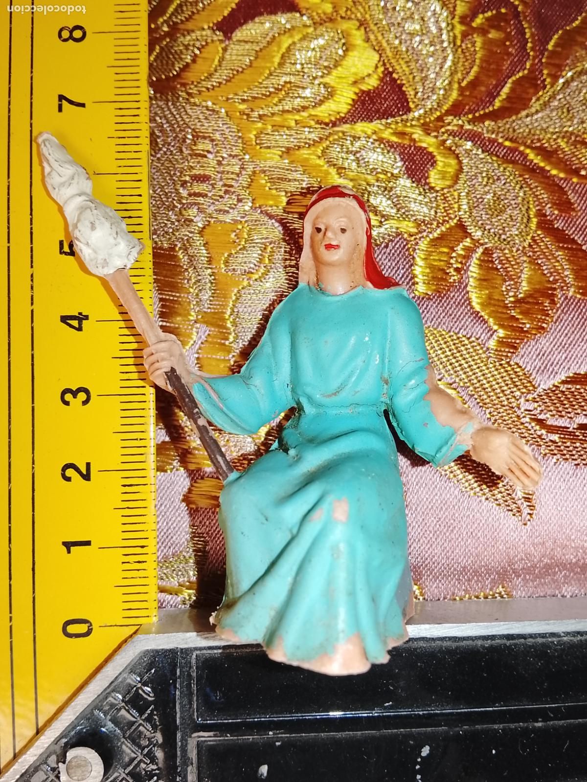 Statuine di Presepe: Figura para portal de Bel&eacute;n antigua pl&aacute;stico duro
