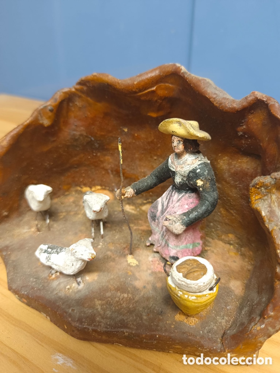 Figuras de Bel&eacute;n: Bel&eacute;n Diorama de barro - Foto 2