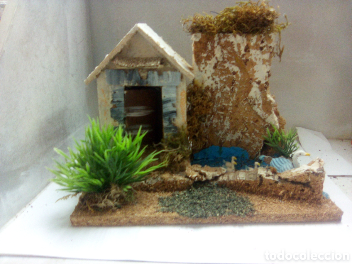 Figuras de Bel&eacute;n: Casa con rio para belenes - Foto 1