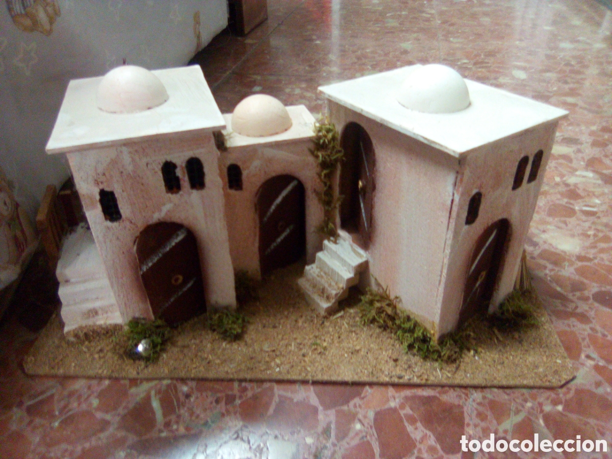 Figuren f&uuml;r Weihnachtskrippen: Poblado con el Luz para belenes