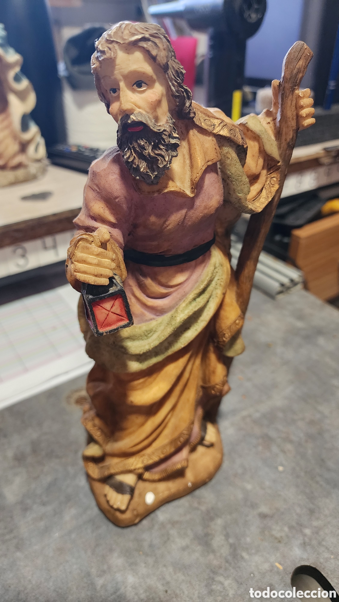 Figuras de Bel&eacute;n: Tres figuras porcelana belen antiguo muy bonitos con muchos detalles