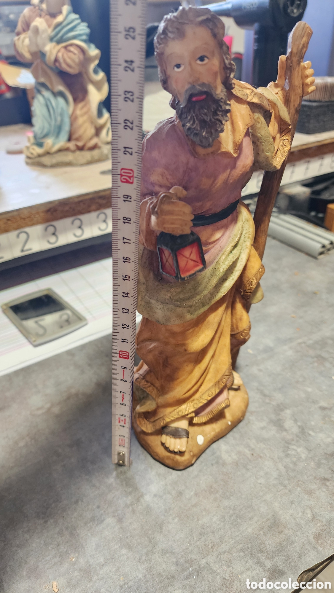 Figurines pour Cr&egrave;ches de No&euml;l: Tres figuras porcelana belen antiguo muy bonitos con muchos detalles