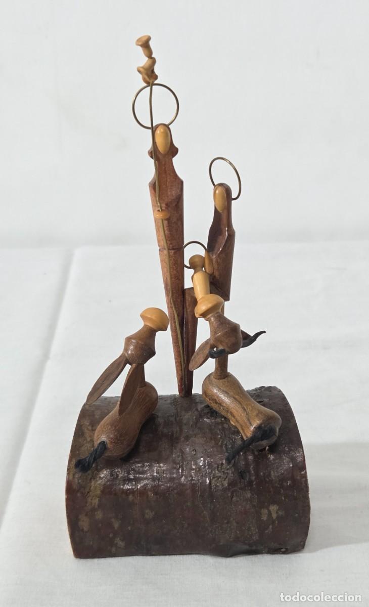 Figuras de Bel&eacute;n: Belen fabricado a mano en madera - Foto 1