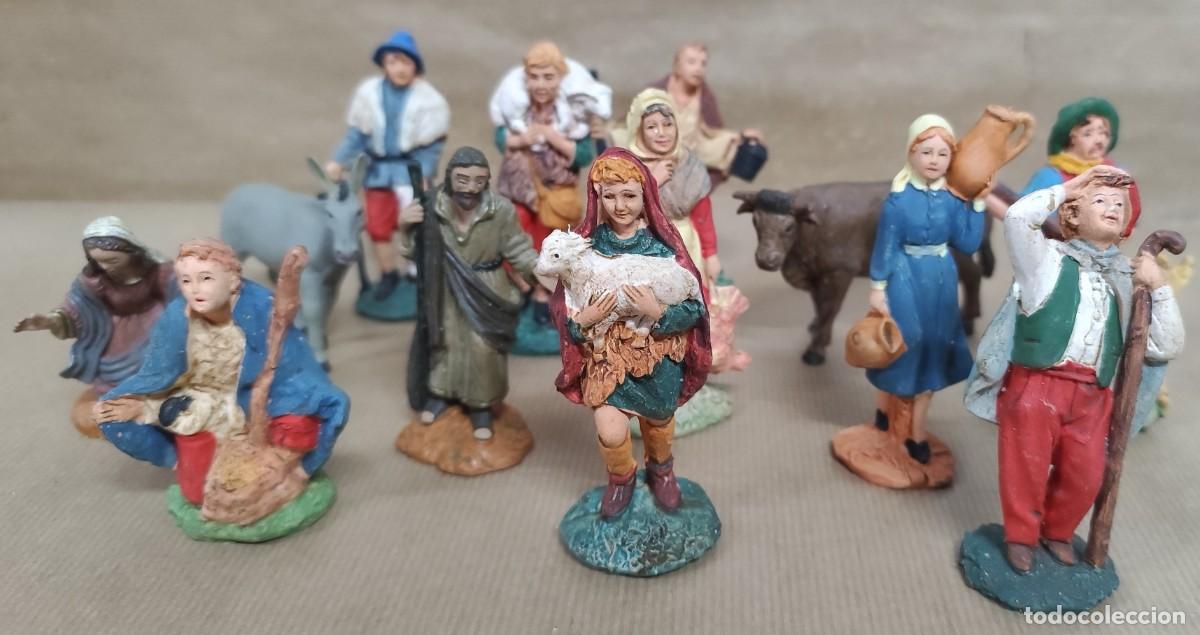 Figuras de Bel&eacute;n: Lote 13 figuritas de bel&eacute;n - Foto 1