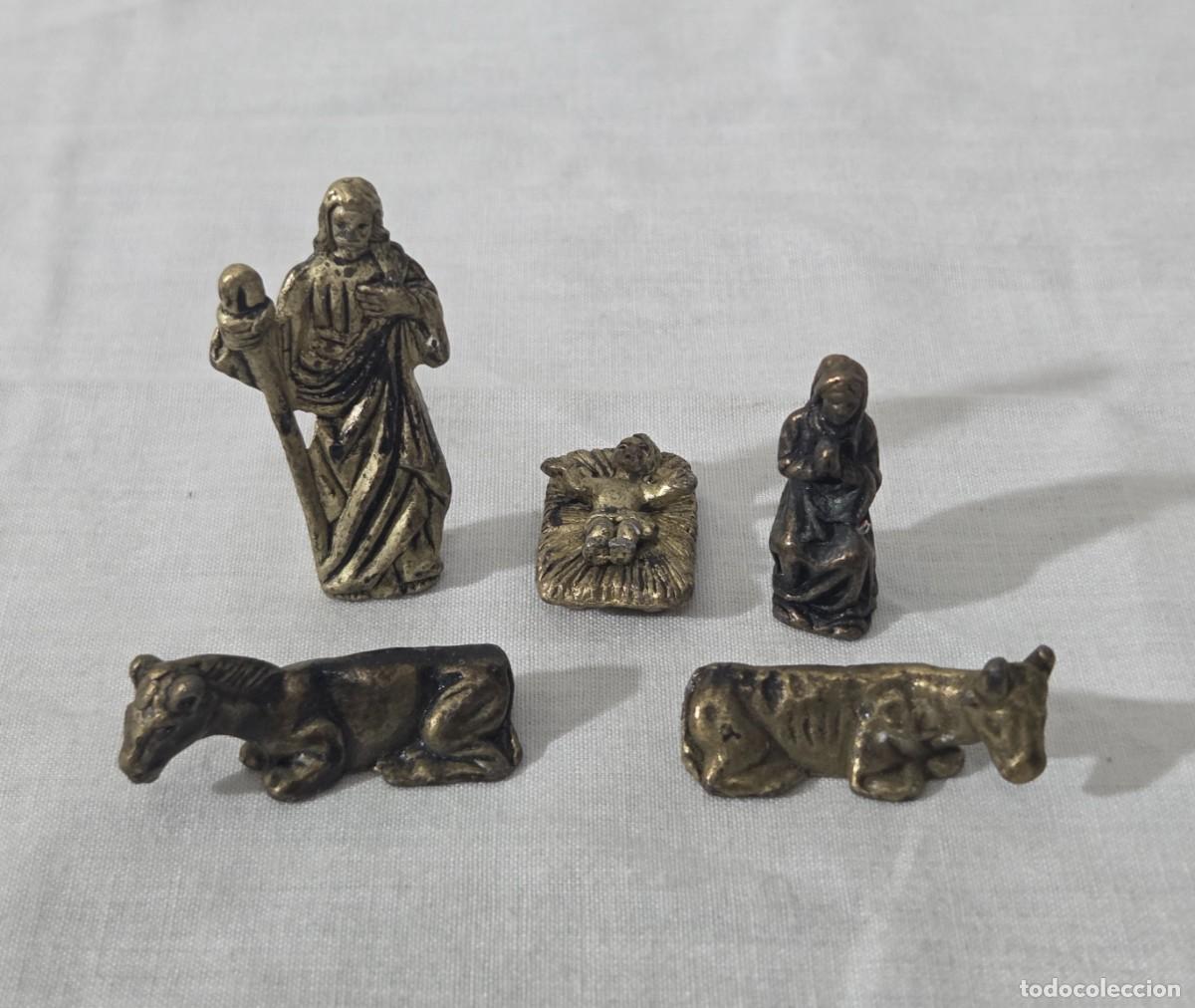 Figuras de Bel&eacute;n: Belen en miniatura de bronce - Foto 1
