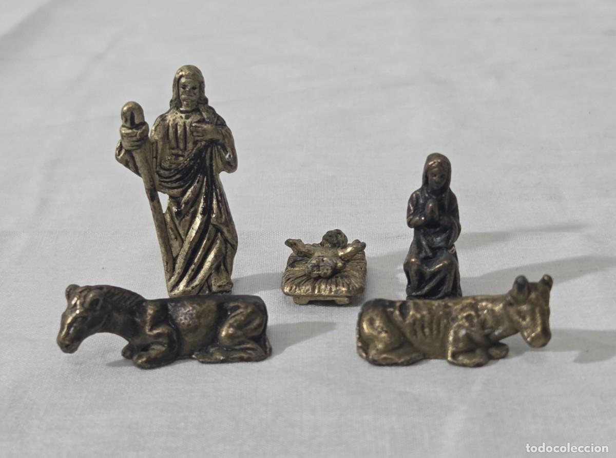 Figuras de Bel&eacute;n: Belen en miniatura de bronce - Foto 2