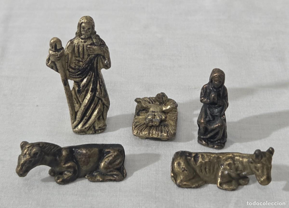 Figuras de Bel&eacute;n: Belen en miniatura de bronce - Foto 3