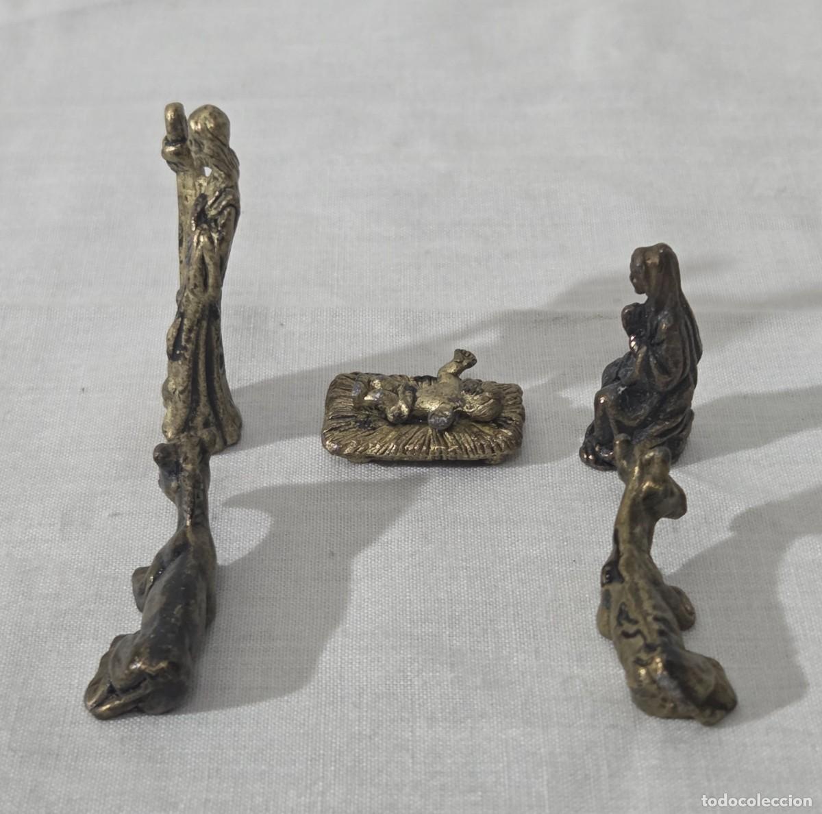 Figuras de Bel&eacute;n: Belen en miniatura de bronce - Foto 5