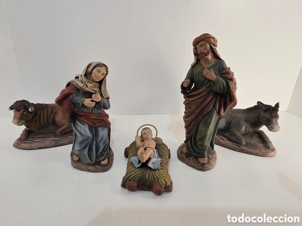 Statuine di Presepe: Nacimiento bel&eacute;n artesania serrano de barro terracota