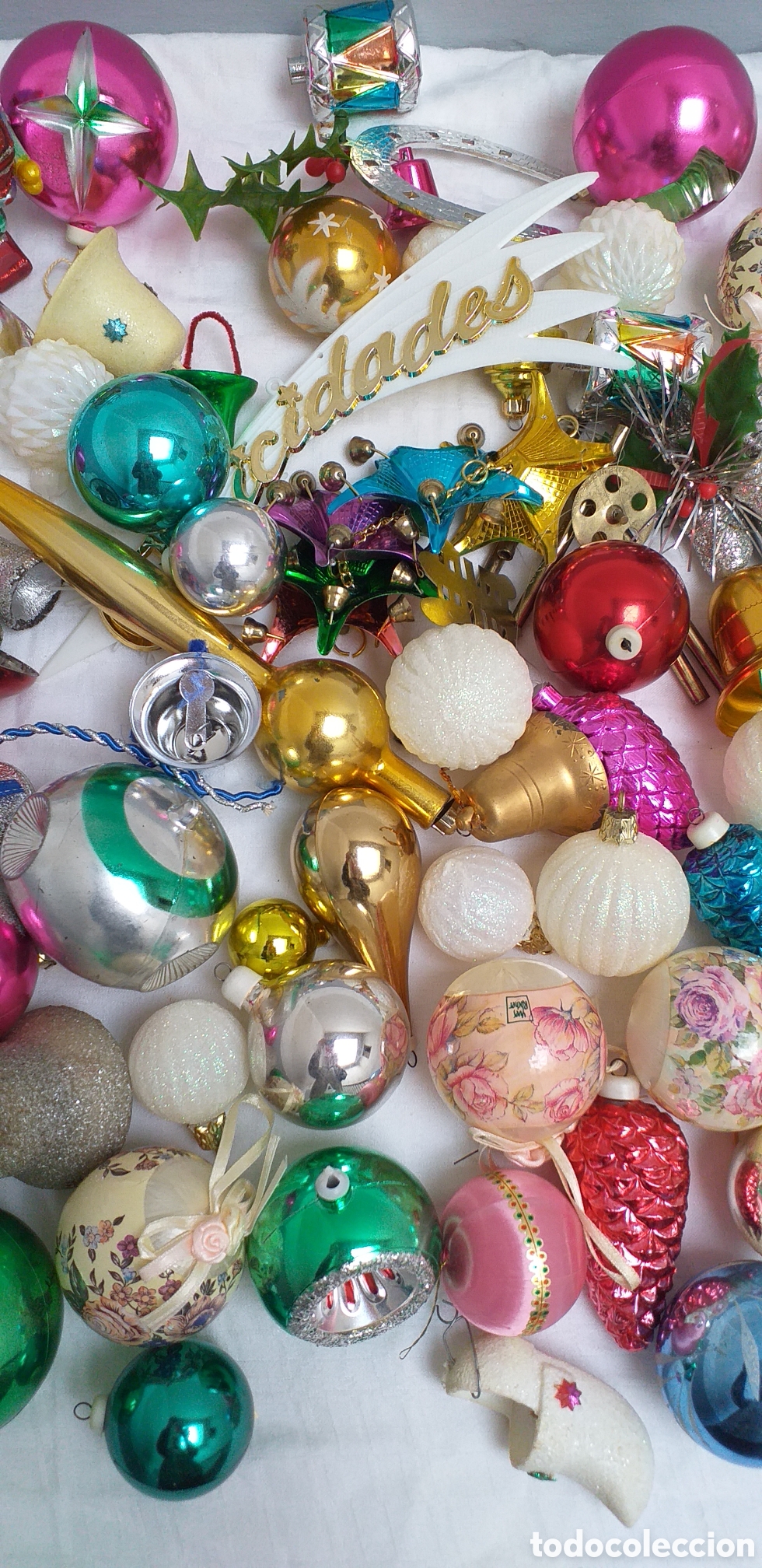 Figuras de Bel&eacute;n: Bolas y adornos antiguos de Navidad - Foto 3