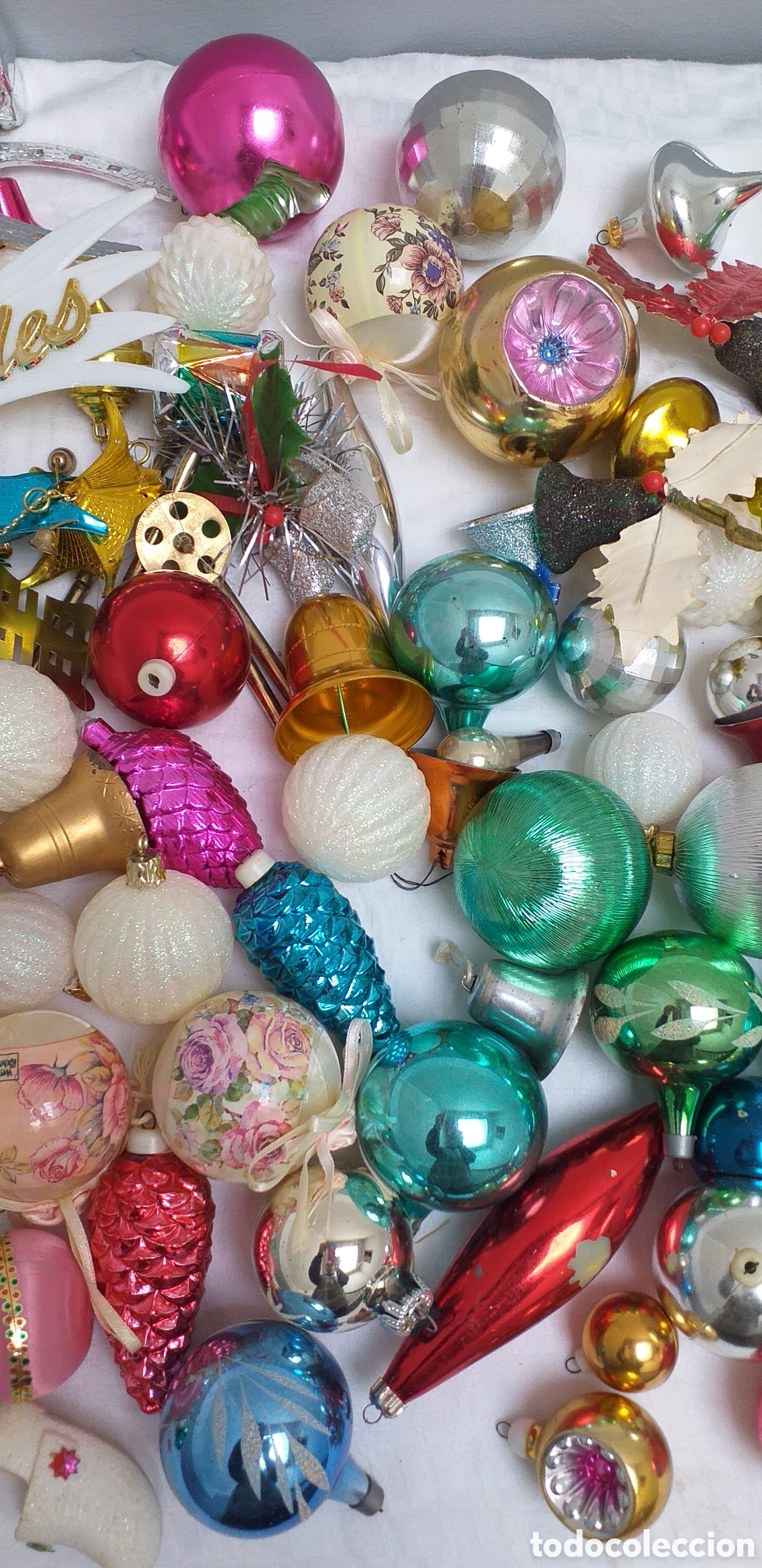 Figuras de Bel&eacute;n: Bolas y adornos antiguos de Navidad - Foto 4