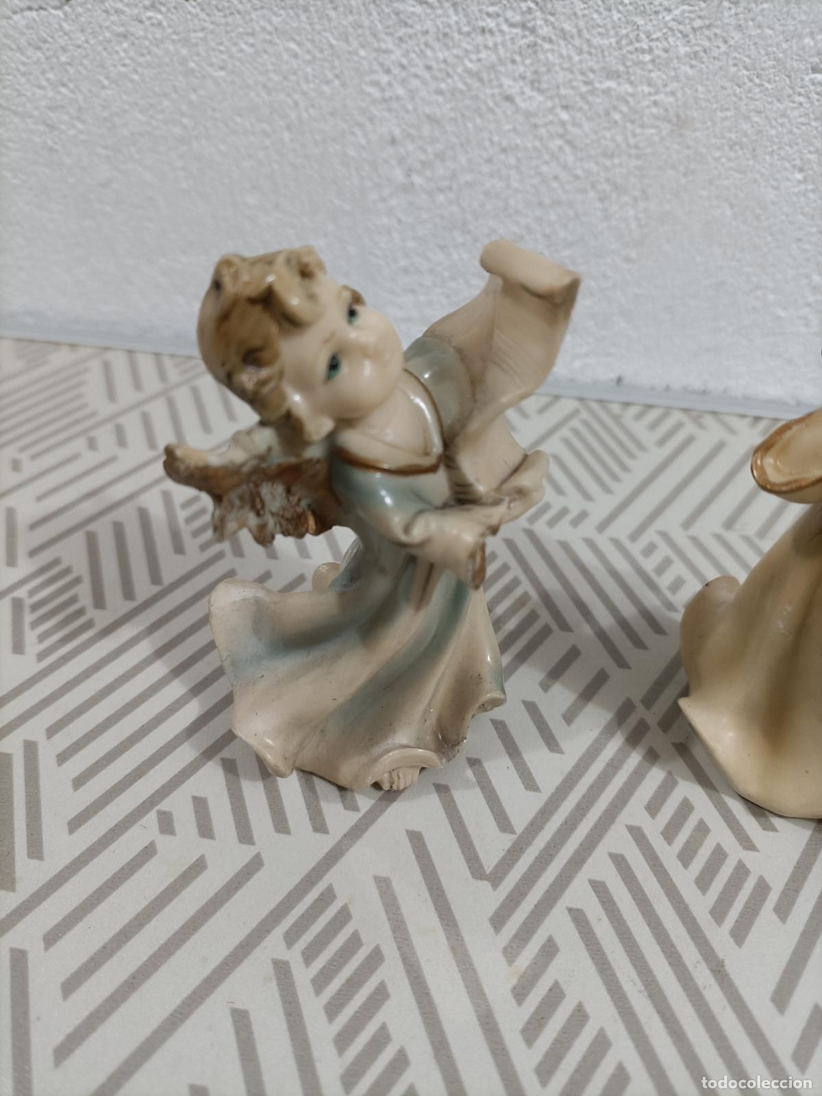 Figuras de Bel&eacute;n: Antiguos querubines de navid en pl&aacute;stico - Foto 2