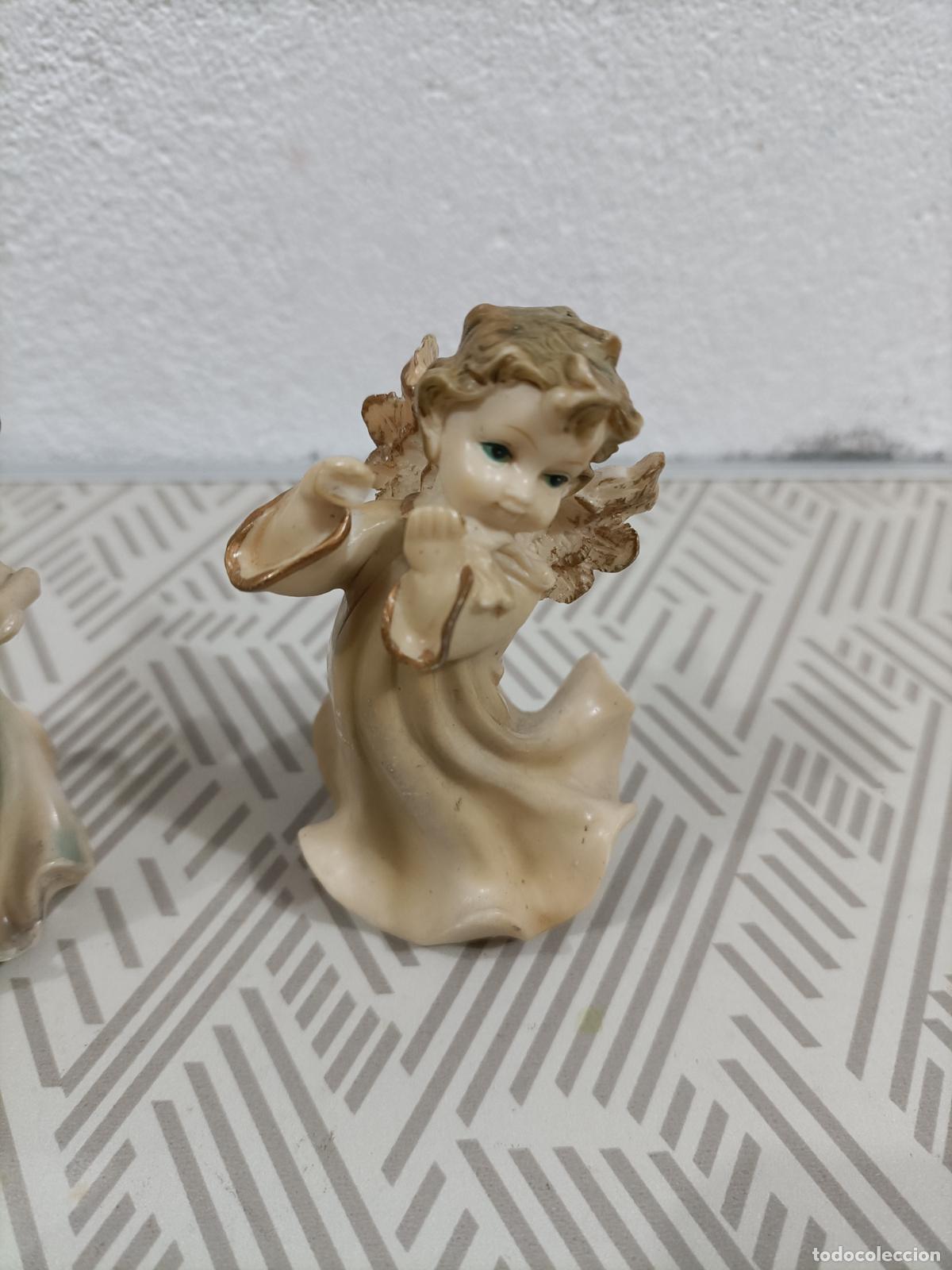 Figuras de Bel&eacute;n: Antiguos querubines de navid en pl&aacute;stico - Foto 3