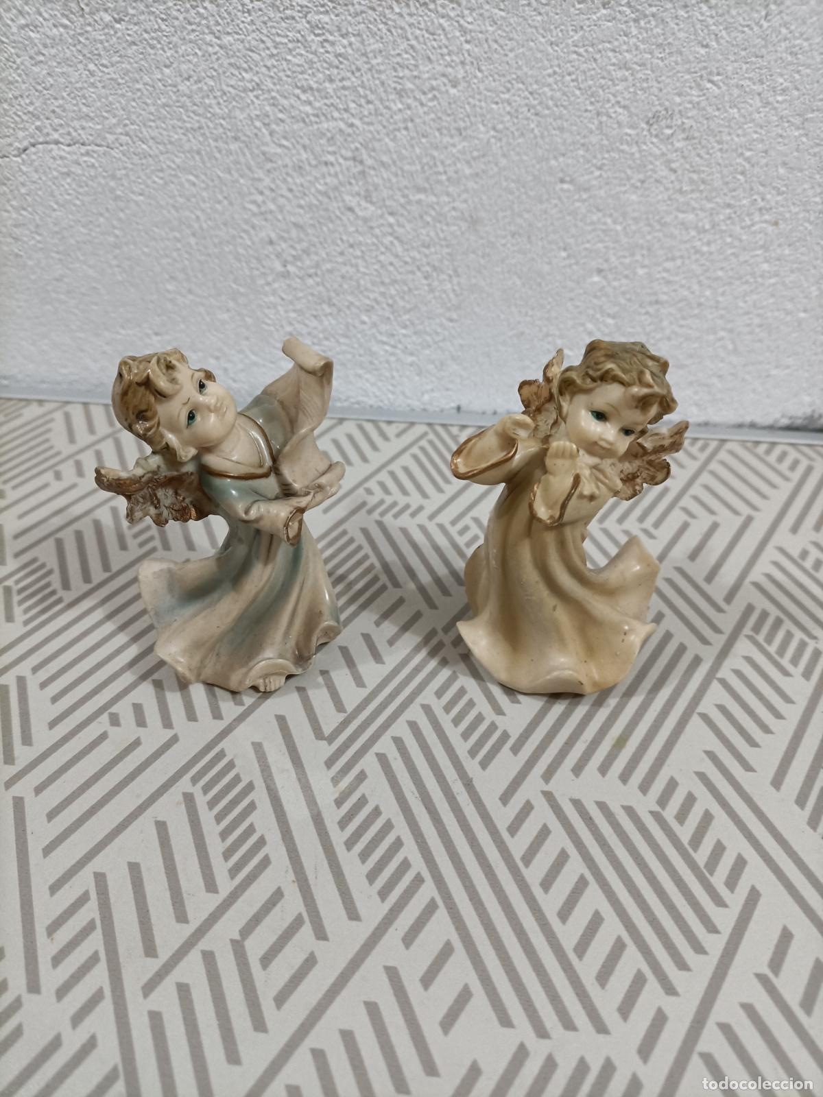 Figuras de Bel&eacute;n: Antiguos querubines de navid en pl&aacute;stico - Foto 1