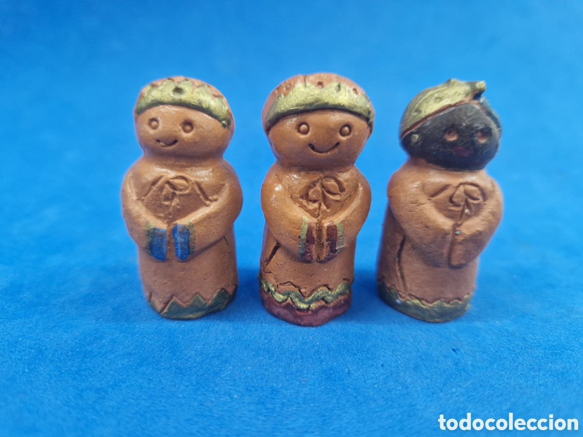 Figuras de Bel&eacute;n: Reyes magos de barro - Foto 1