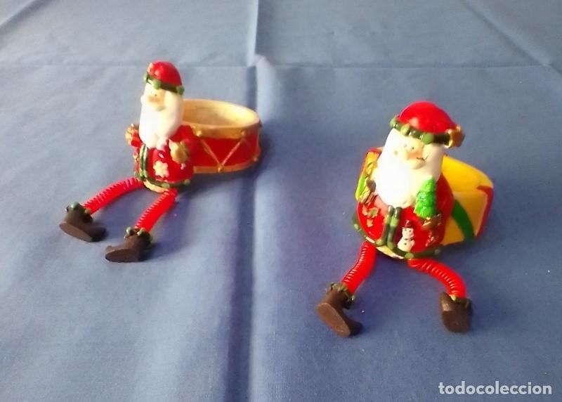 Figuras de Bel&eacute;n: 2 servilleteros de Papa Noel - Foto 1