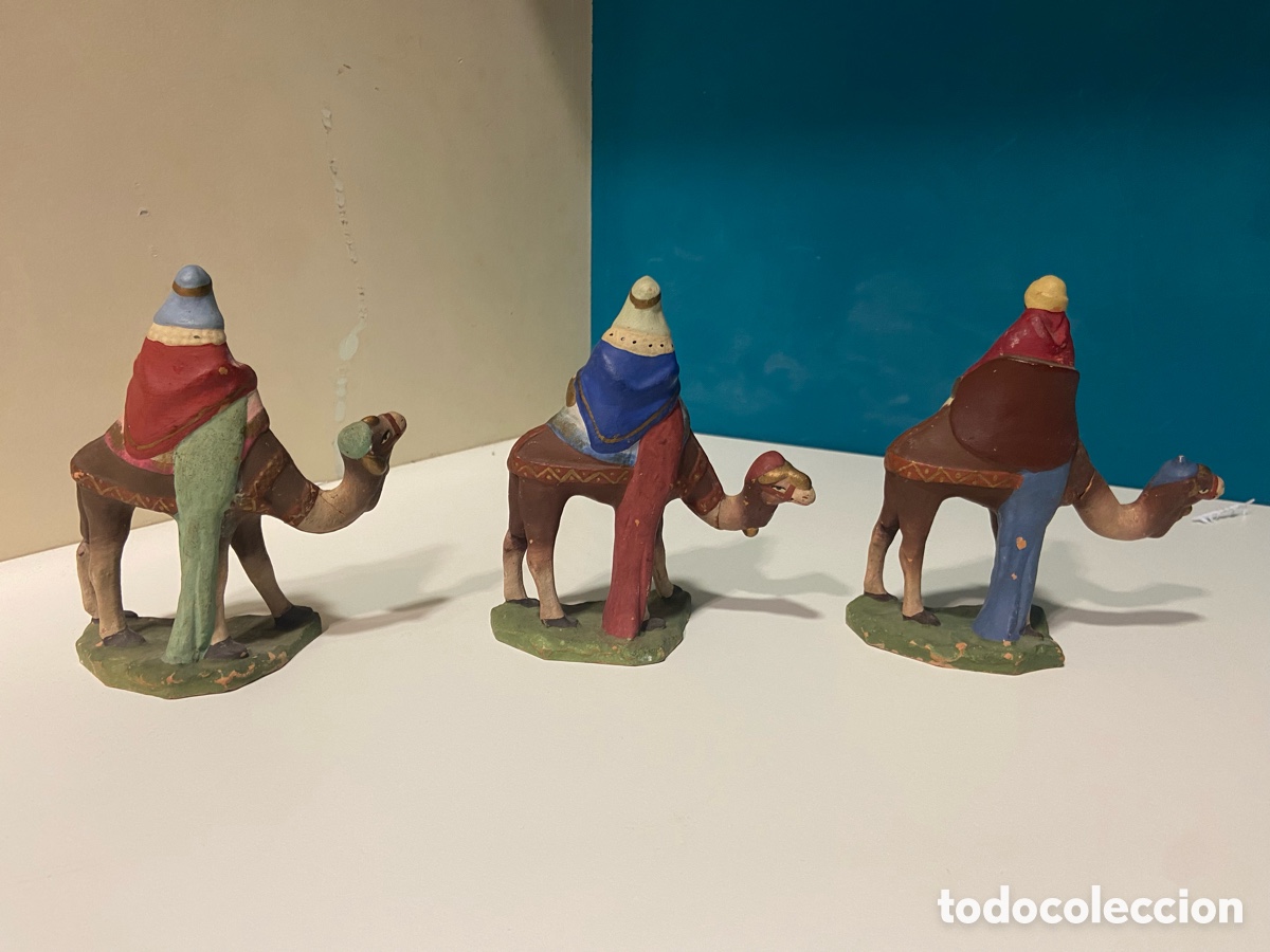 Figuras de Bel&eacute;n: Reyes barro terracota - Foto 3