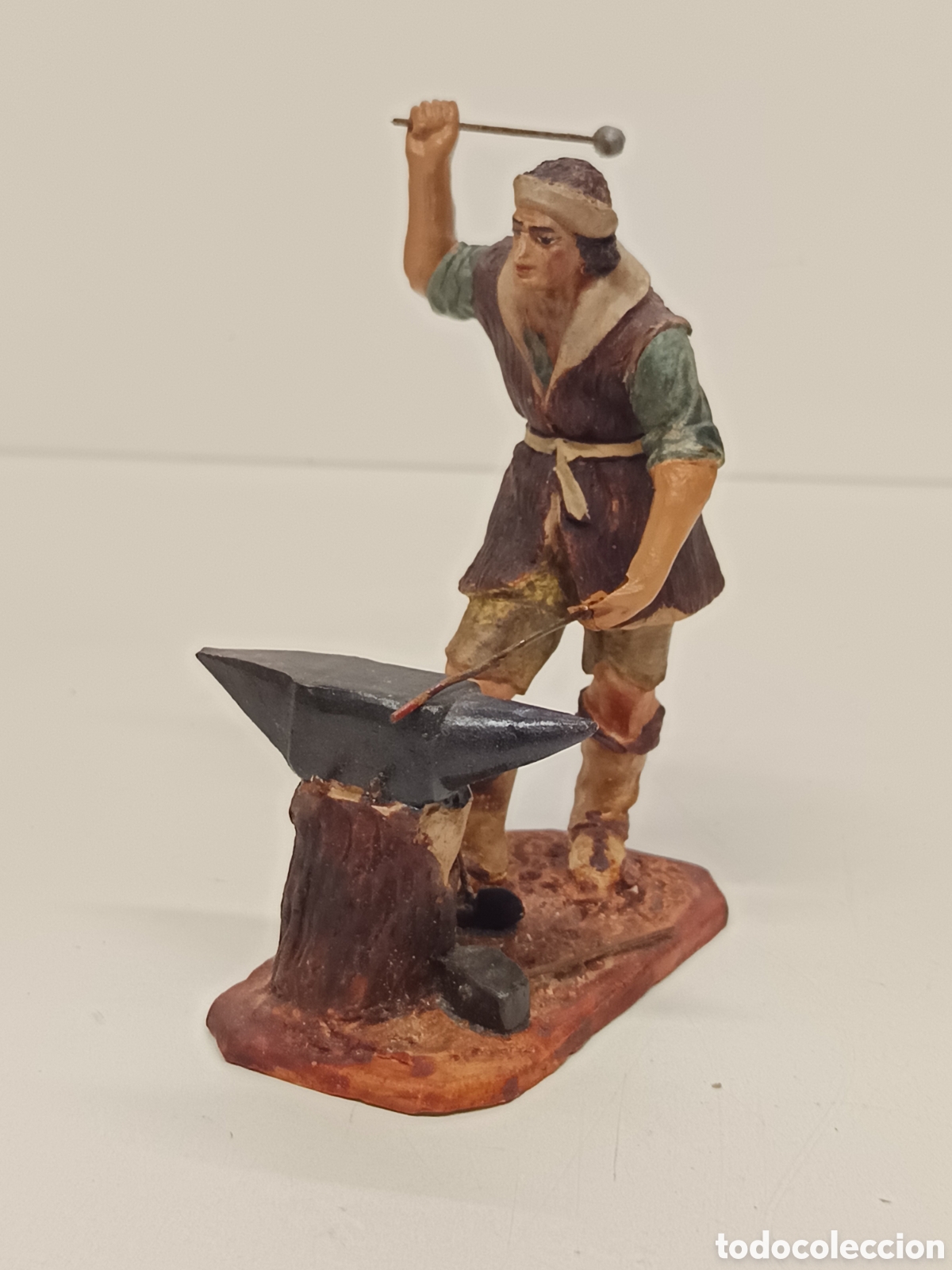 Figuras de Bel&eacute;n: Figura antigua Bel&eacute;n Manuel Nicol&aacute;s Almansa Herrero terracota