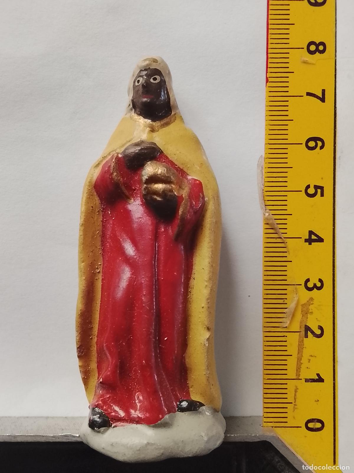 Figuras de Pres&eacute;pios: antigua figura para portal de belen barro terracota - pintada ESTILO ANGEL MARTINEZ