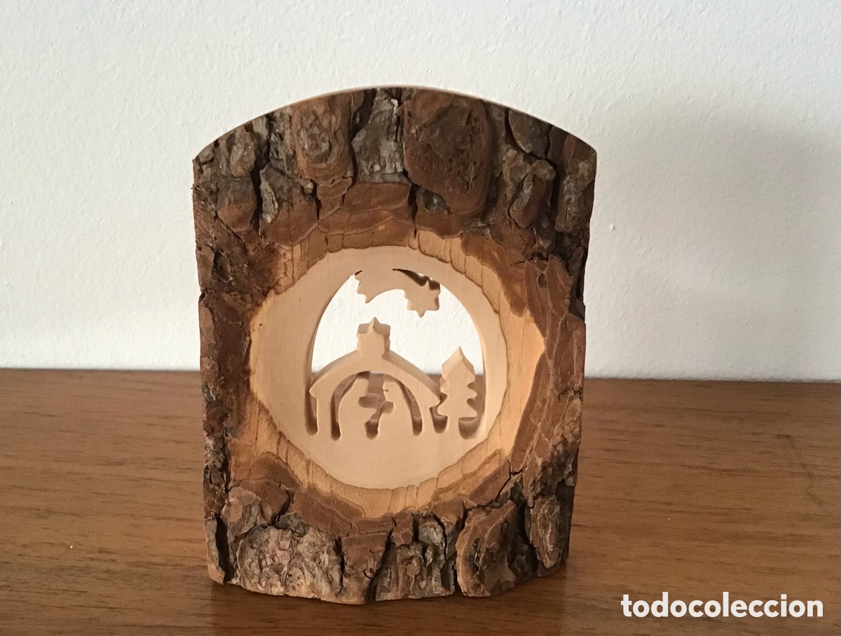 Figurines pour Cr&egrave;ches de No&euml;l: Peque&ntilde;o belen en madera tallada