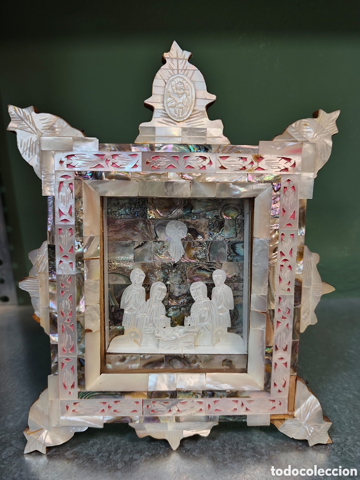 Figuras de Bel&eacute;n: Cuadro Bel&eacute;n de n&aacute;car - Foto 1