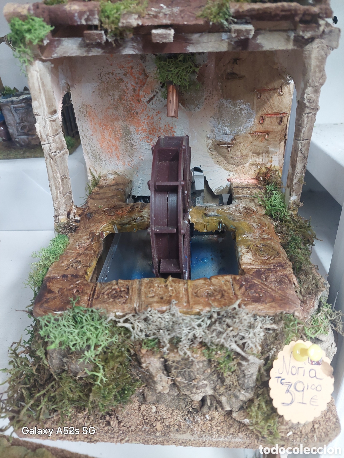 Figuras de Pres&eacute;pios: Noria CON MOTOR para Belenes artesanal