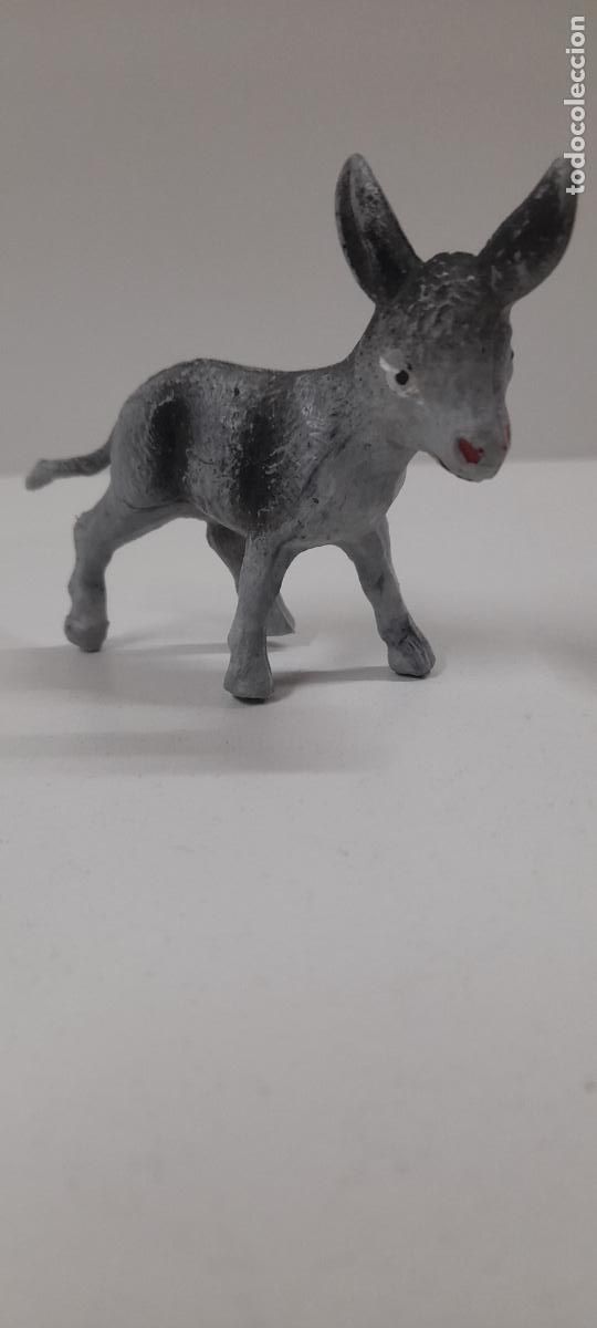 Figuras de Bel&eacute;n: BURRO FIGURA DE BELEN SERIE CABEZONES - CABEZUDOS . REALIZADA POR PECH FERRANDIZ . ORIGINAL A&Ntilde;OS 70