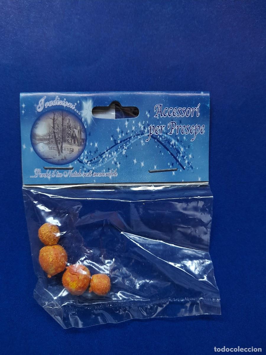 Figuren f&uuml;r Weihnachtskrippen: Comida para Belen Naranjas en miniatura para Belen