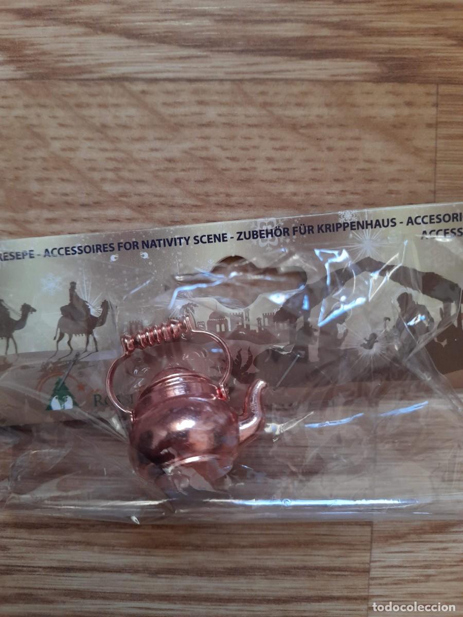 Figuras de Bel&eacute;n: Tetera de metal para Belen - Foto 2